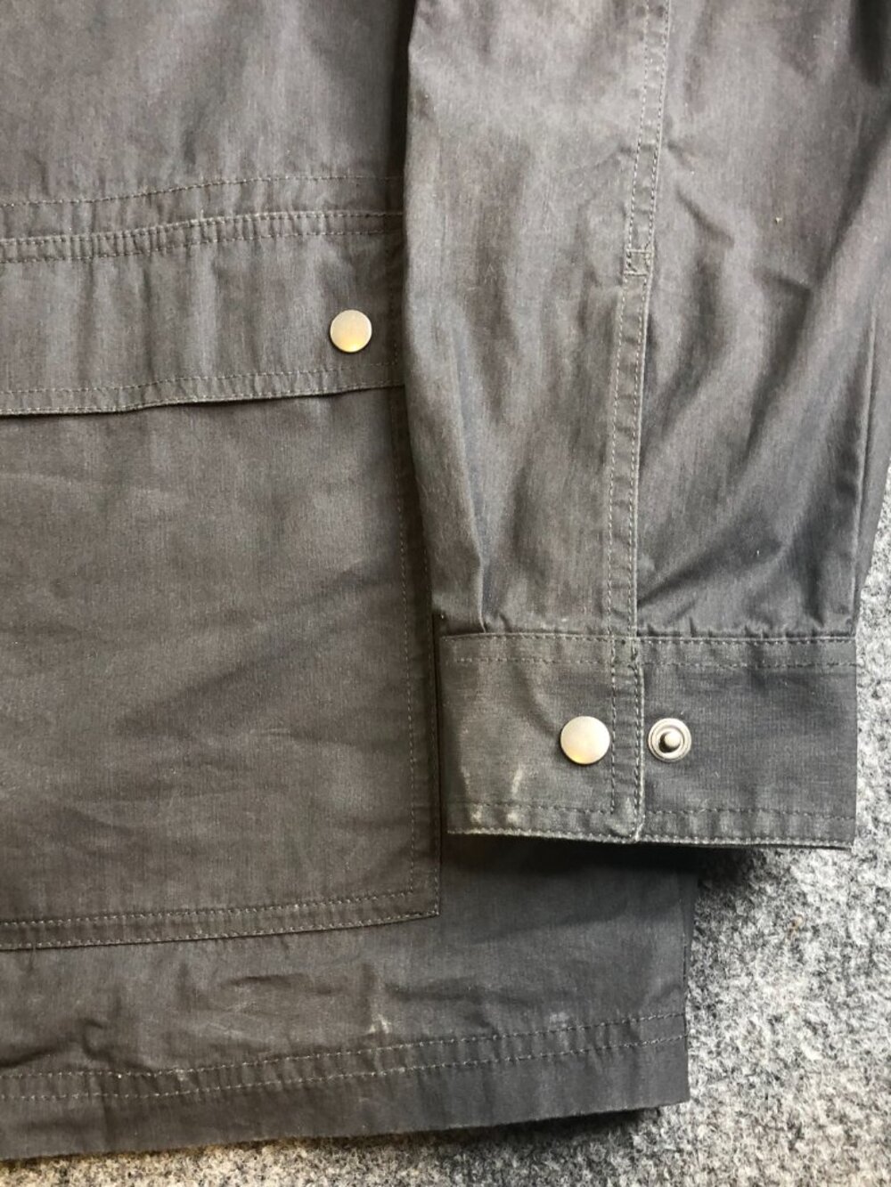 Columbia Bear Creek Mens Jacket XL Gray Lightweight Zip Snap Utility Pockets - Picture 2 of 13